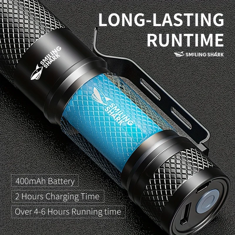 SMILING SHARK Senter LED Takti - Edc Day Carry ulasan dan harga