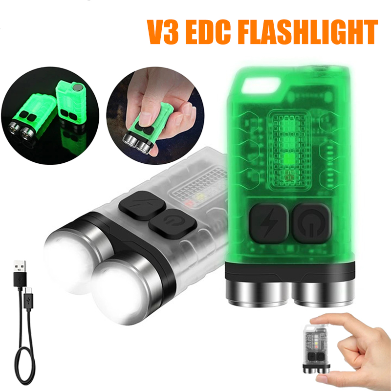 V3 EDC Senter Gantungan Kunci  - Keychain Flashlight ulasan dan harga