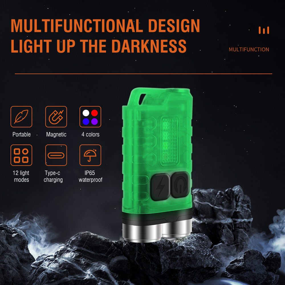 V3 EDC Senter Gantungan Kunci  - Keychain Flashlight ulasan dan harga