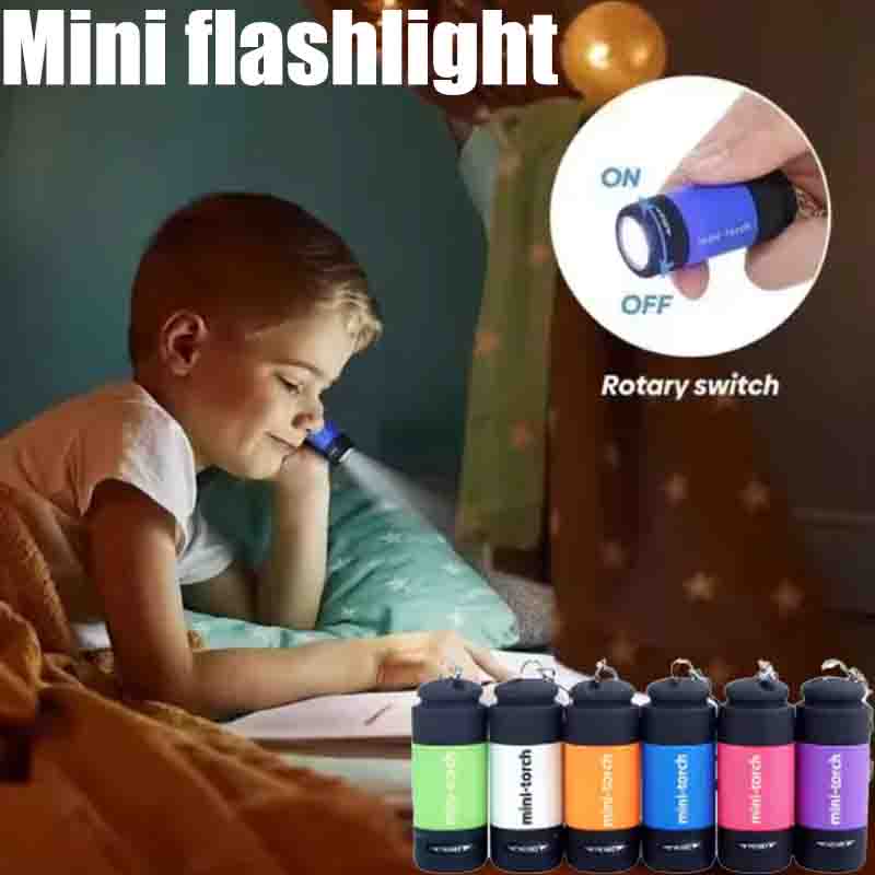 Senter Mini Camping Isi Ulang  - Keychain Flashlight ulasan dan harga
