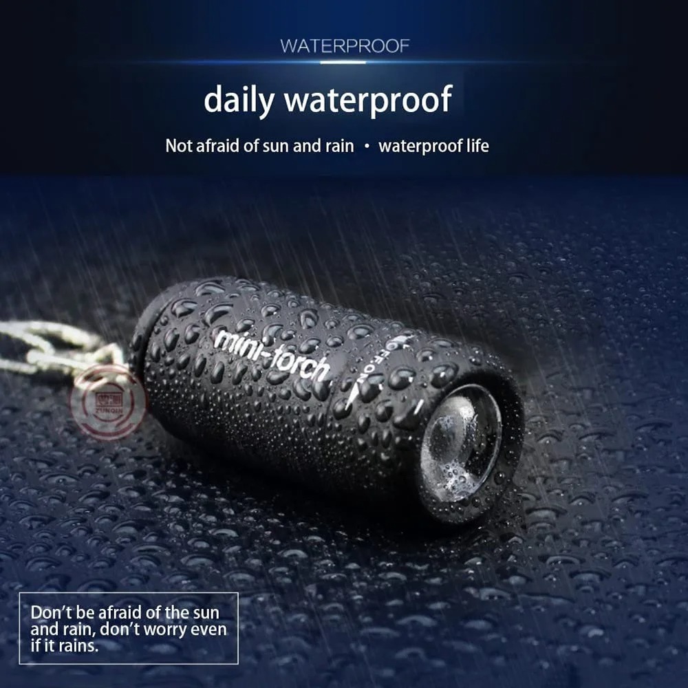 Senter Mini Camping Isi Ulang  - Keychain Flashlight ulasan dan harga