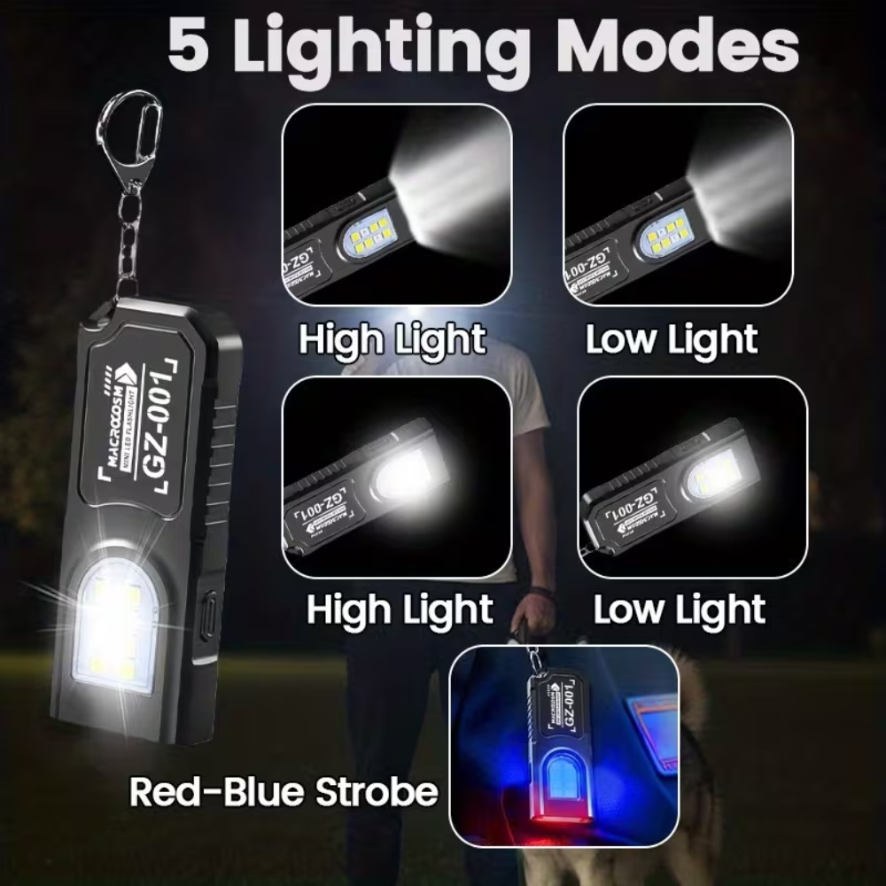Senter Gantungan Kunci LED COB - Keychain Flashlight ulasan dan harga