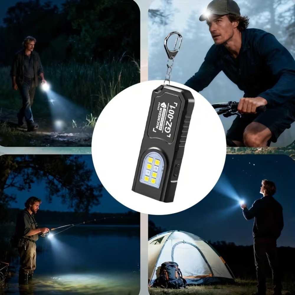 Senter Gantungan Kunci LED COB - Keychain Flashlight ulasan dan harga